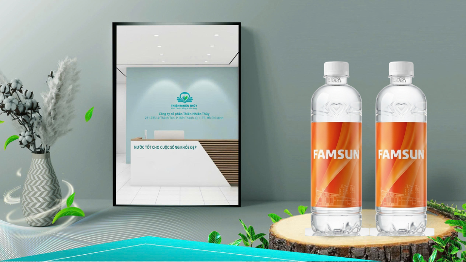 Gia công nước đóng chai 500ml - Famsun